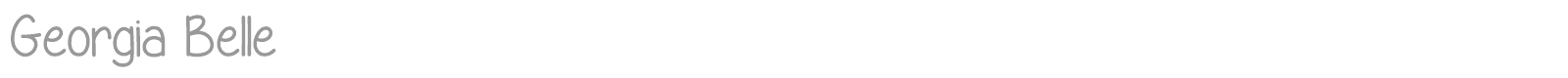 Georgia Belle font preview